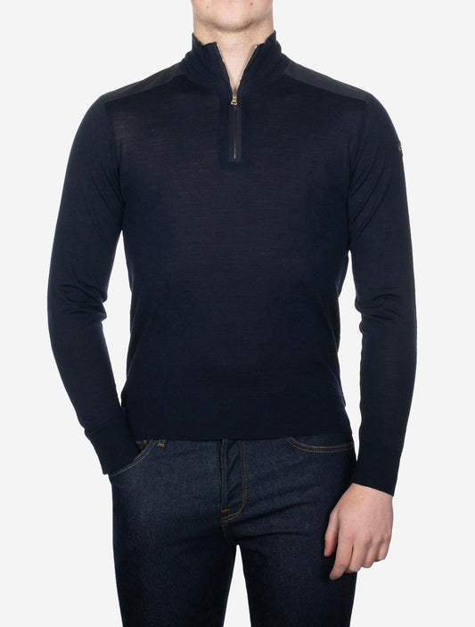 PAUL AND SHARK Zipped Pullover Navy