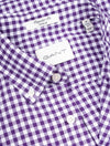 Regular Fit Poplin Gingham Shirt Pansy Purple