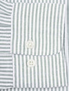 Regular Fit Oxford Banker Stripe Shirt Forest Green