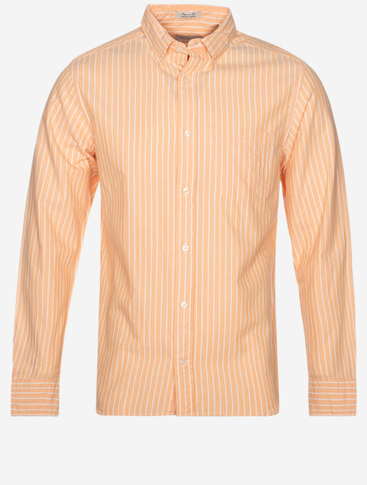 Regular Archive Oxford Stripe Shirt Coral Apricot