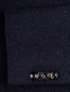 Herringbone Overcoat Navy