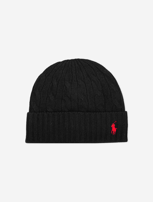 Classic Cable Beanie Black