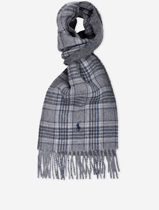 Reversible Wool Gents Scarf Andover Heather