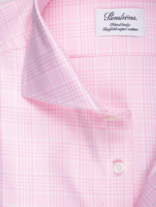 Plaid Check Casual Shirt Pink