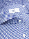 Houndstooth Casual Shirt Blue