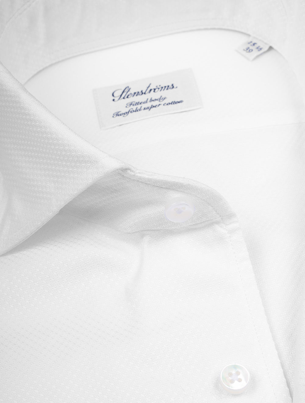 Textured Twill Shirt White
