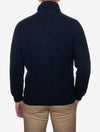 Cashmere Button Knitted Cardigan Navy