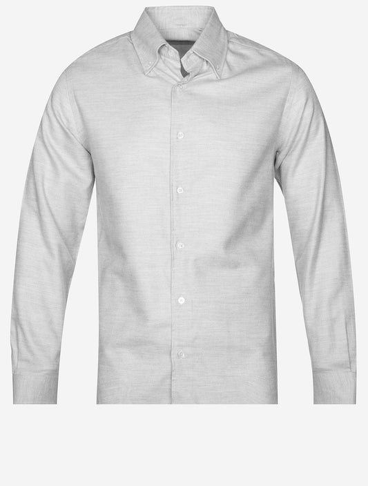 Buttondown Soft Flannel Shirt Stone