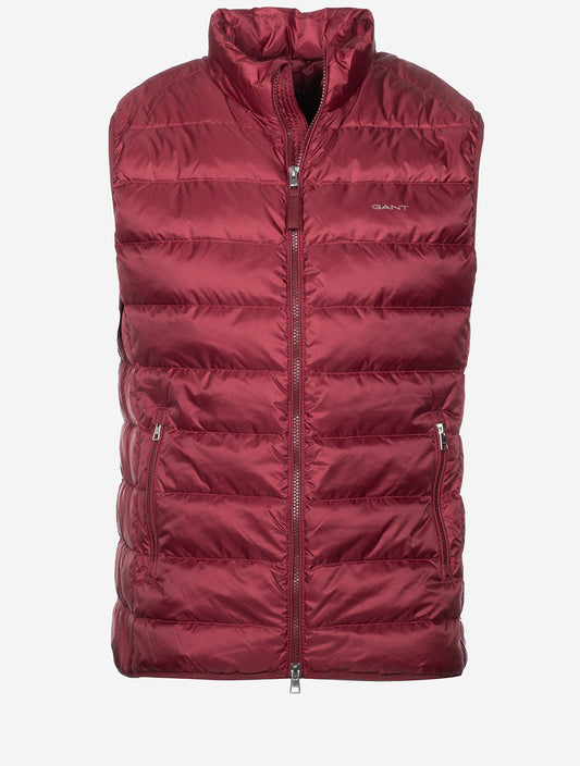 Light Down Vest Plumped Red
