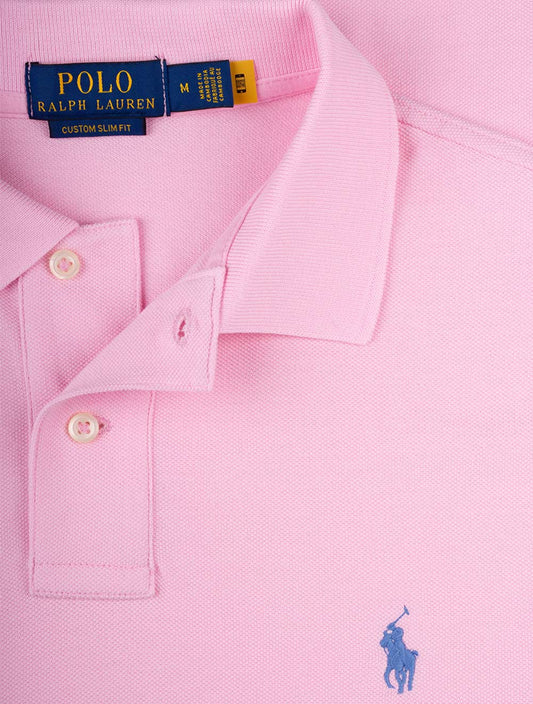 RALPH LAUREN Mesh Polo Shirt Pink