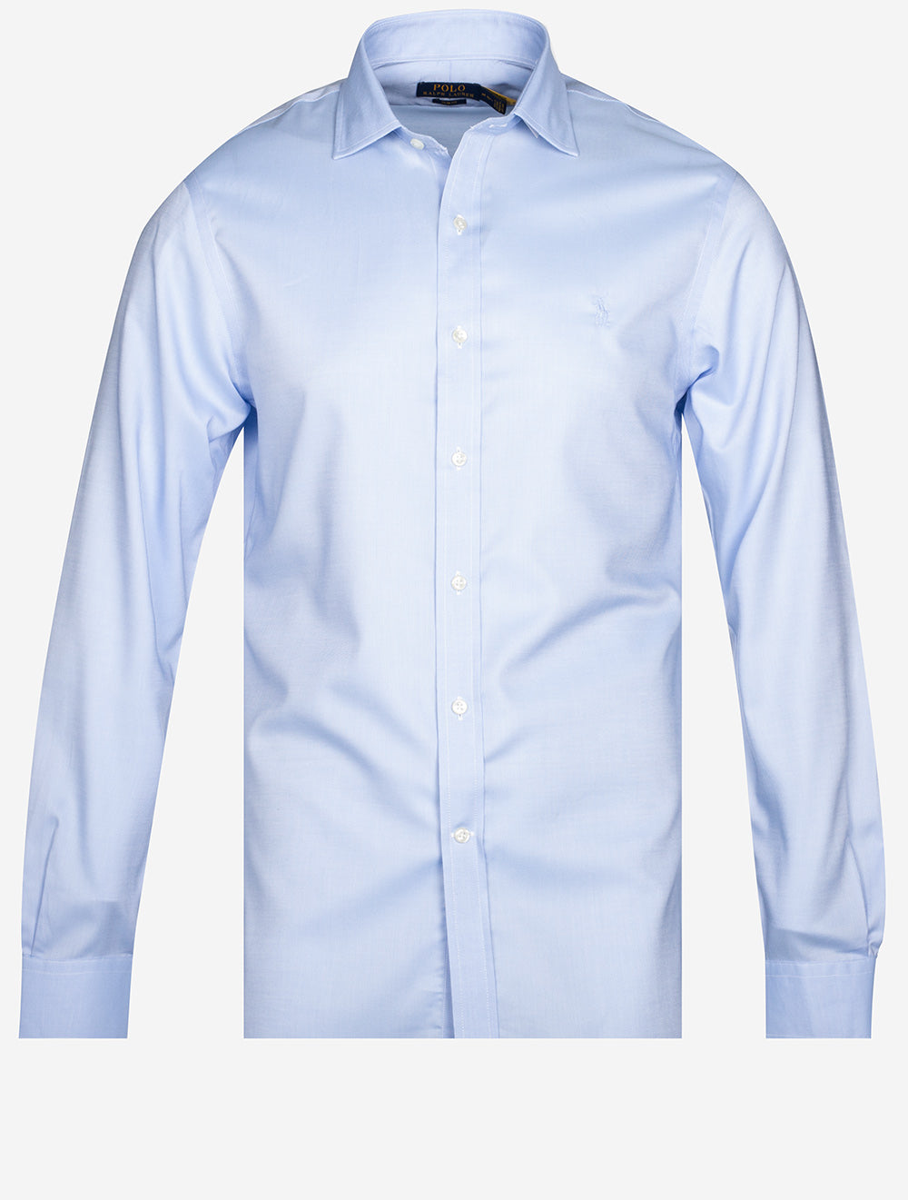 Slim Plain Dress Shirt Blue