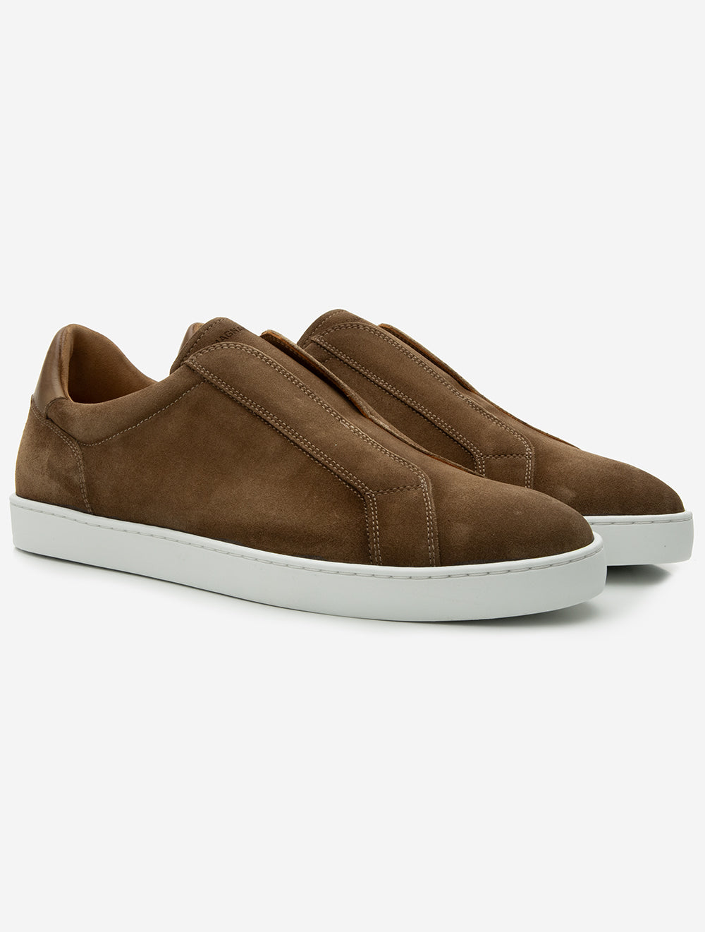 Magnanni Cowes Suede Slip-On Sneaker Tan Men's Footwear at Louis Copeland Sons