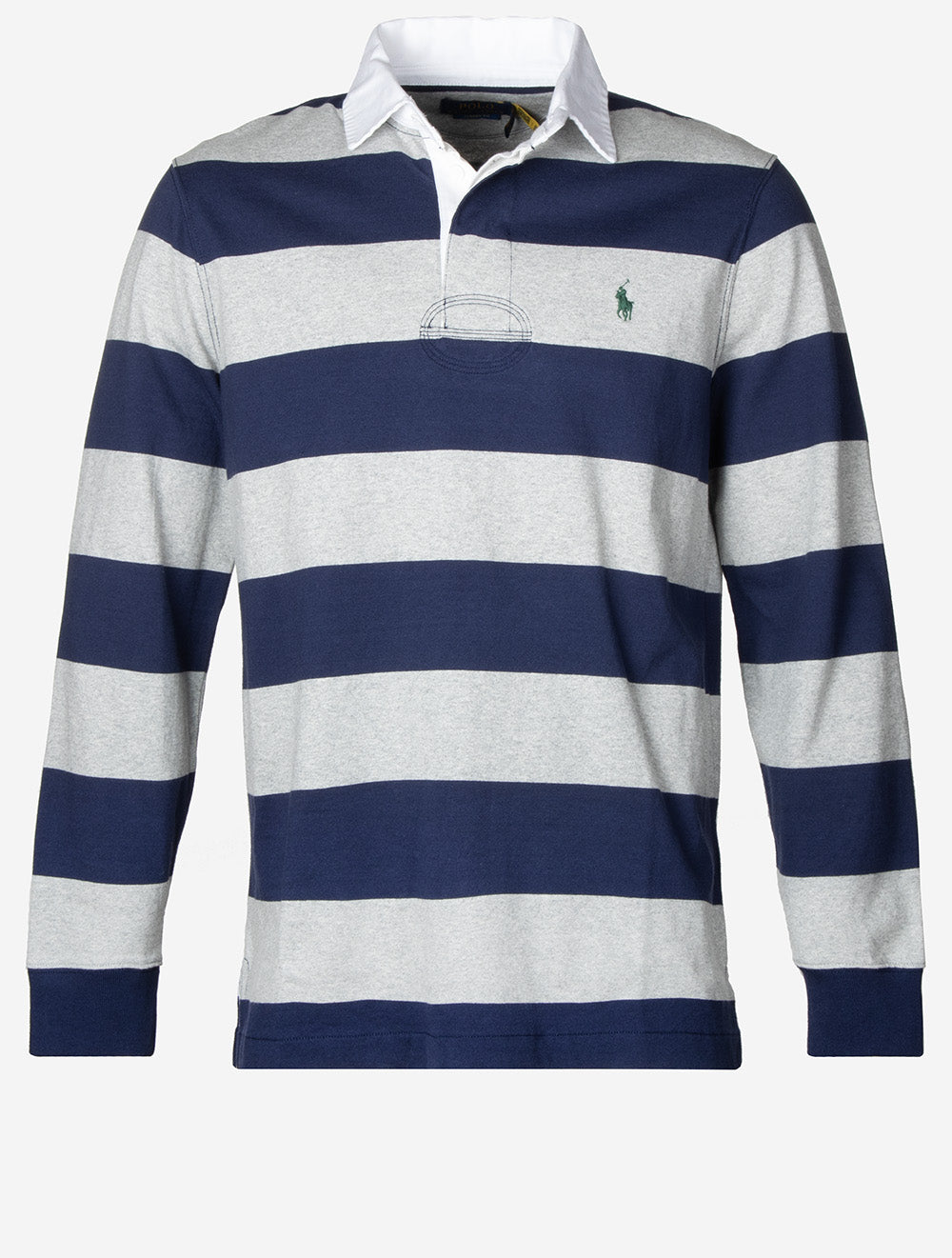 Polo Ralph Lauren The Iconic Rugby Shirt Blue Grey | Classic Men's