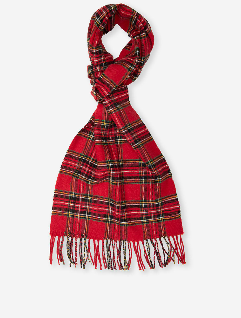 GANT Equestrian Red Tartan Woven Scarf Timeless Check Pattern at