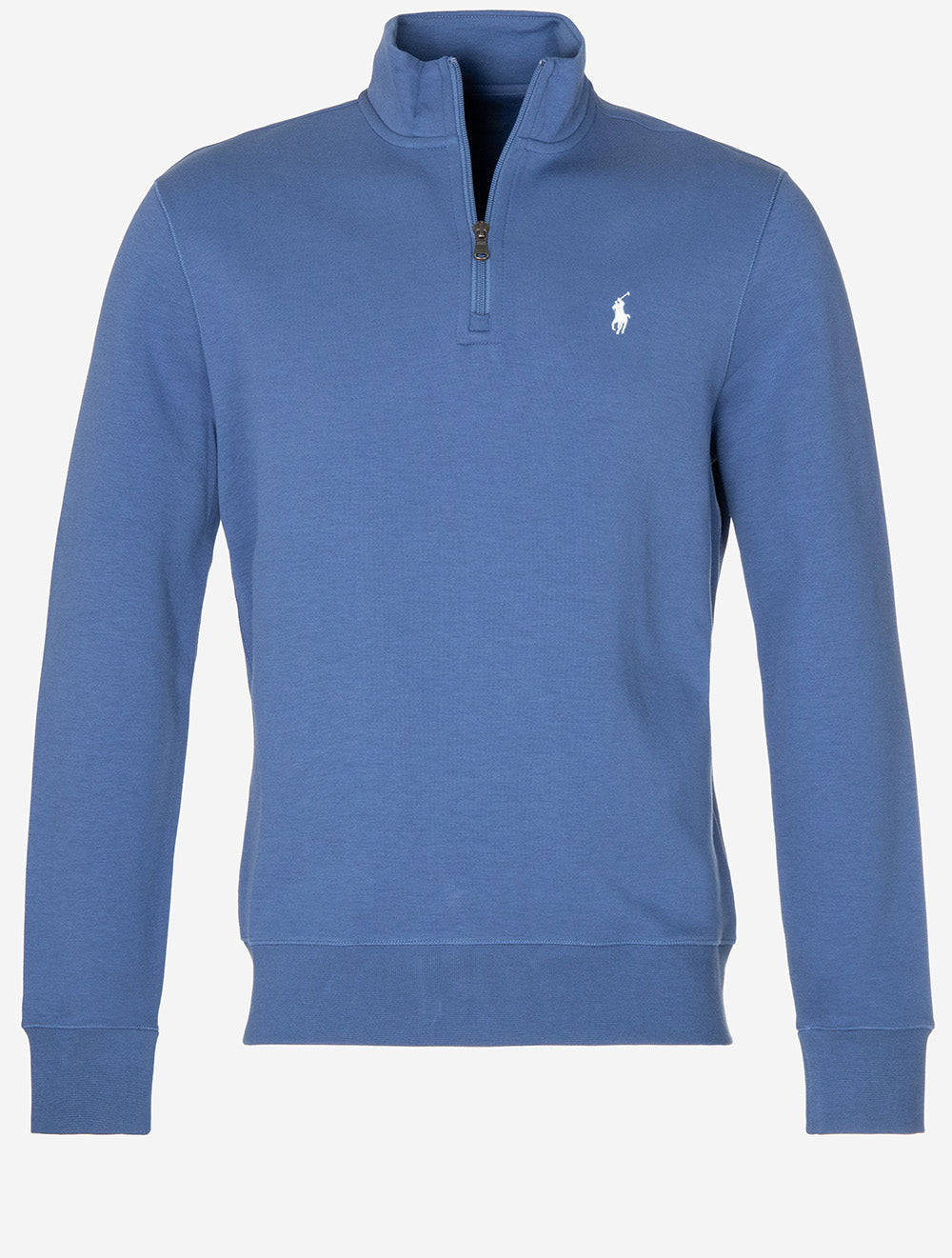 Polo Ralph Lauren Double Knit Quarter Zip Pullover Blue | Men's