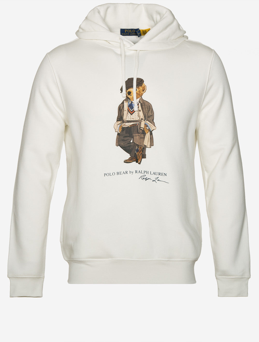 Ralph Lauren Polo Bear Fleece Hoodie Pure White Hoodies at Louis