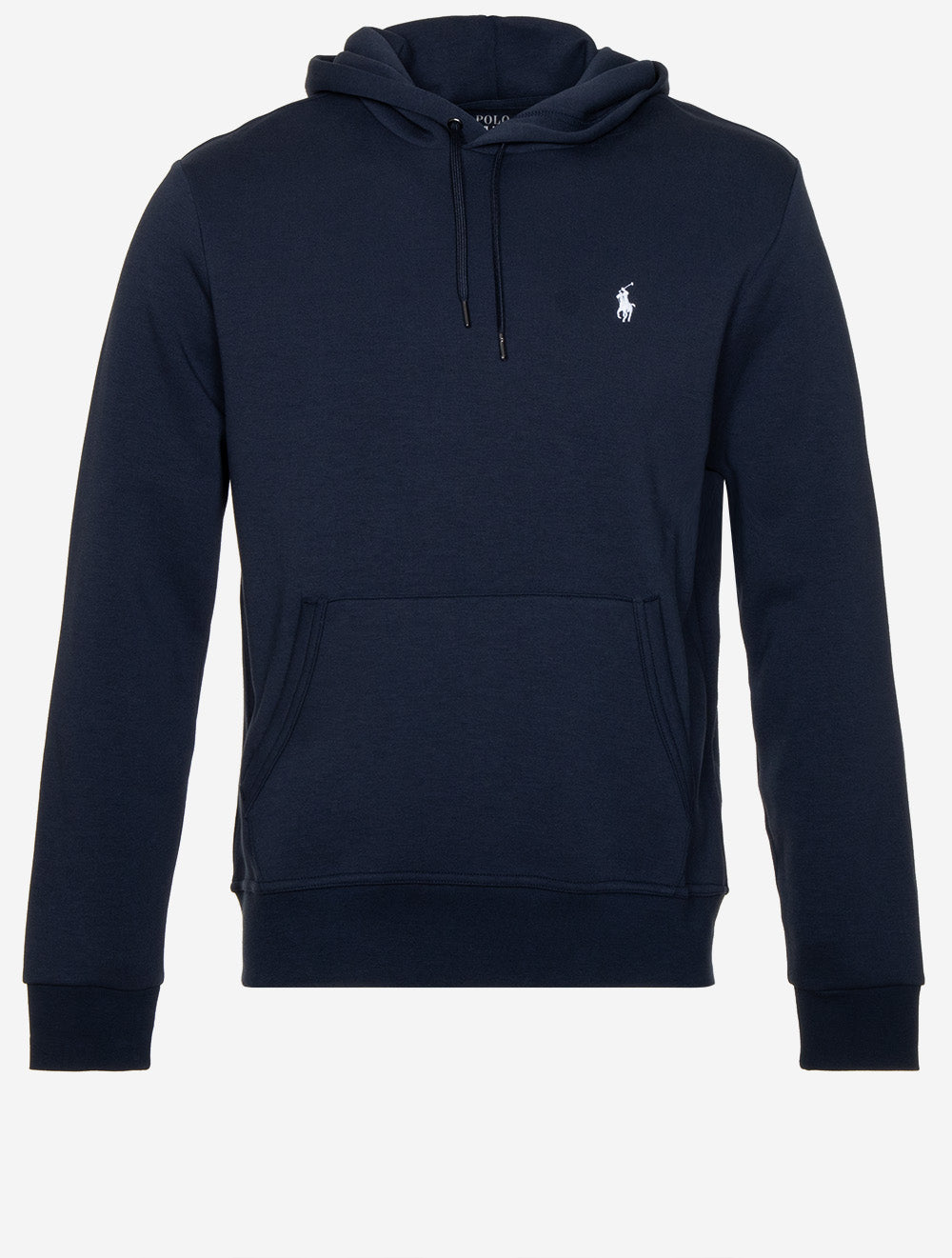 Ralph Lauren Double-Knit Hoodie Navy Hoodies at Louis Copeland