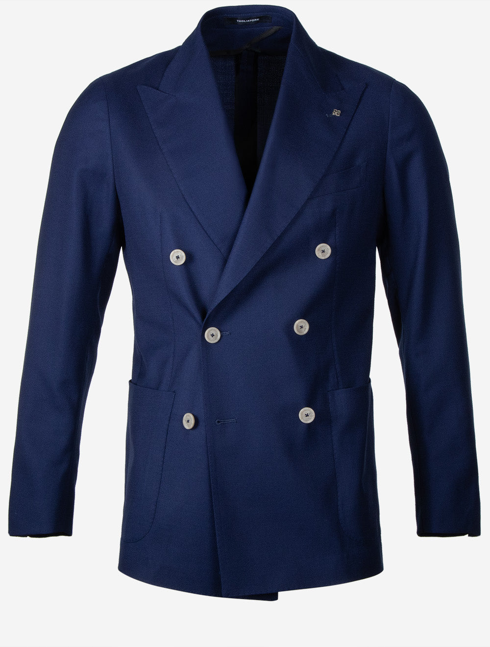 Tagliatore Double Breasted Unstructured Jacket Blue | Luxury Men's