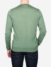 Crew Neck Long Sleeve Sweater Green