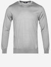 Crew Neck Long Sleeve Sweater Grey