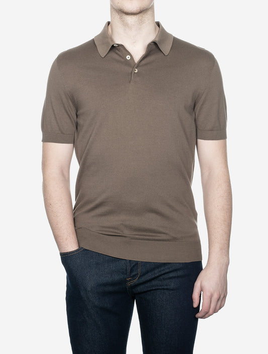Sportman Polo Shirt Short Sleeve Brown