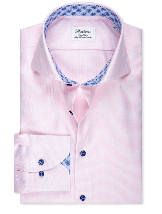 STENSTROMS Floral Inlay Shirt Pink