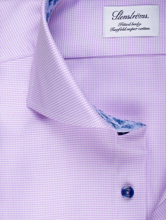 STENSTROMS Floral Inlay Shirt Purple