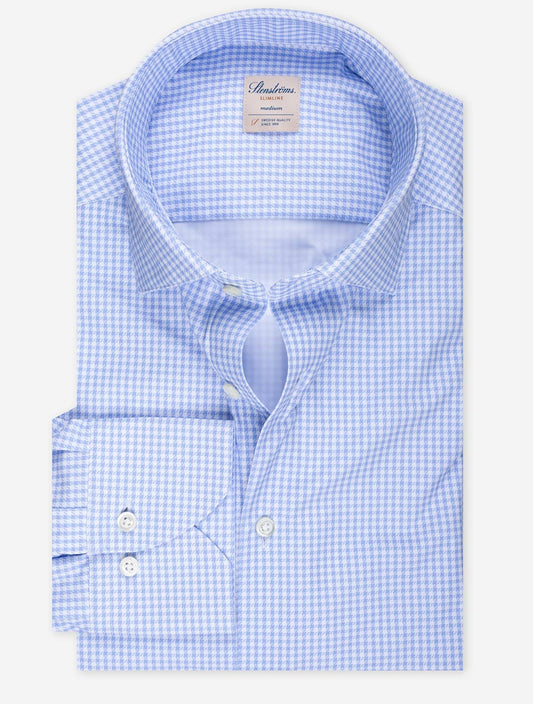 Checked Jersey Shirt Blue