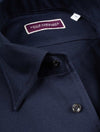 Pique Single Cuff Shirt Navy