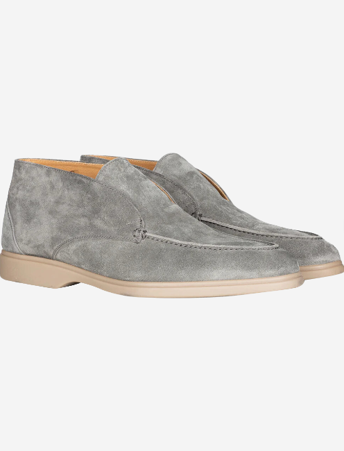 Moreschi Open Walk Boot Grey High Quality Casual Men's Shoes at