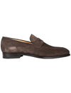 Suede Penny Loafer Brown
