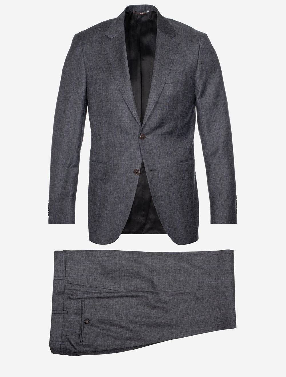 Over Check Suit Grey