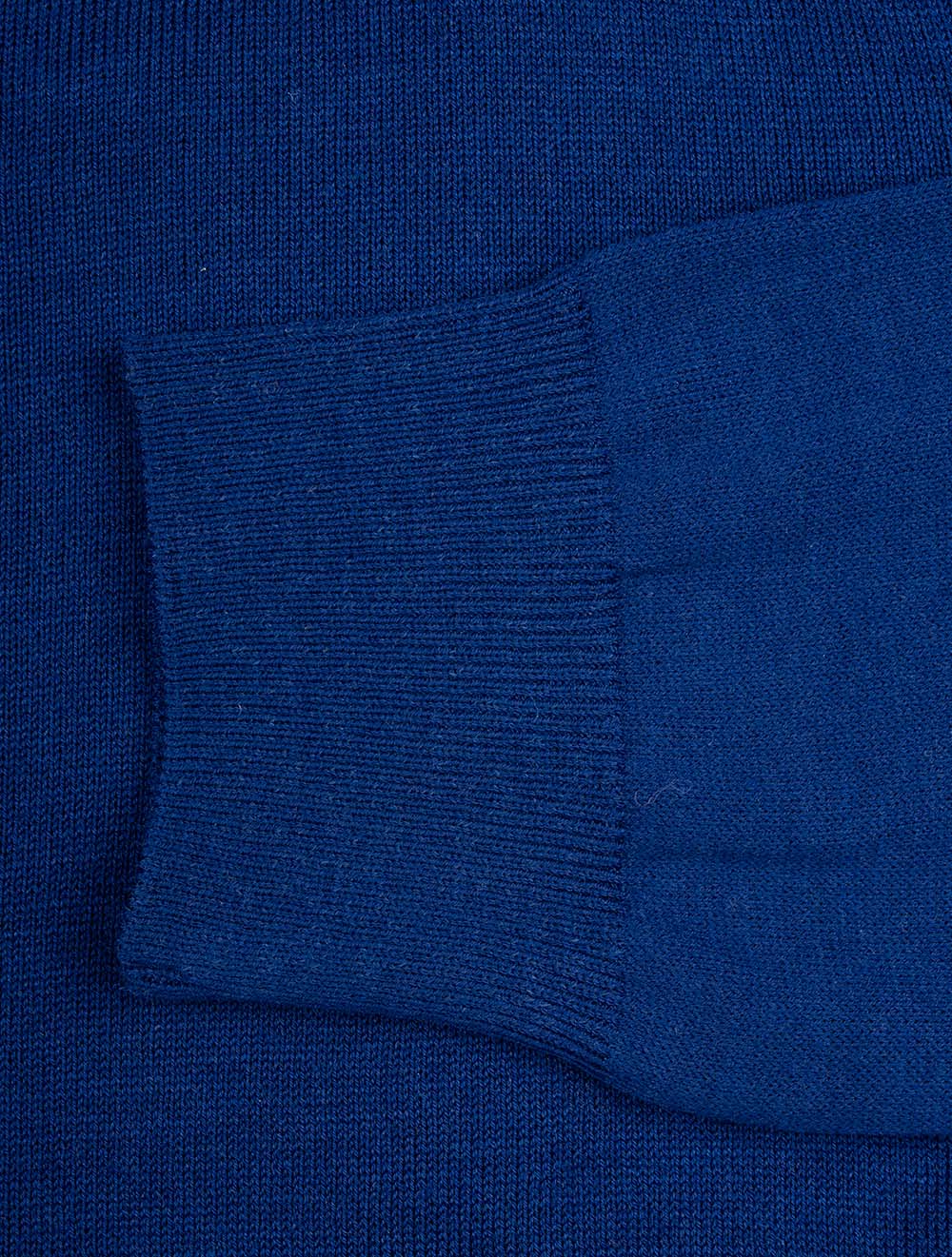 Mockneck Half Zip Knitwear Blue