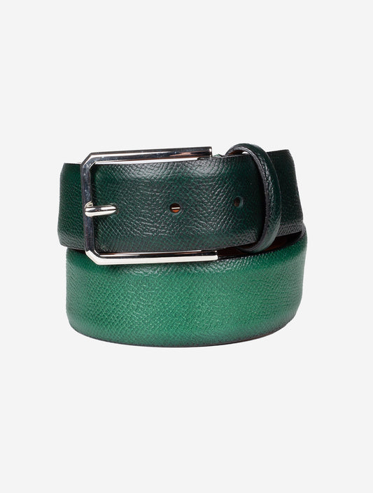 SANTONI Leather Belts Green