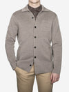 Knitted Overshirt Taupe