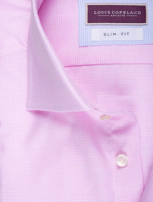 Montana Slim Fit Check Shirt Pink