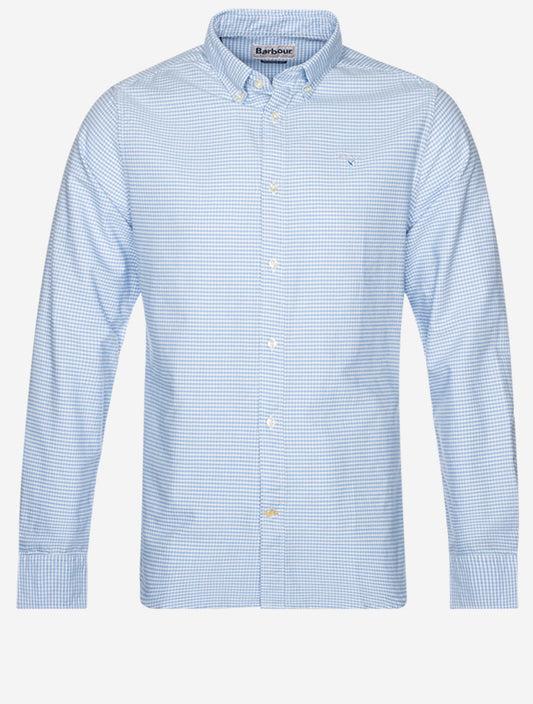 Gingham Oxtown Tailored Shirt Blue
