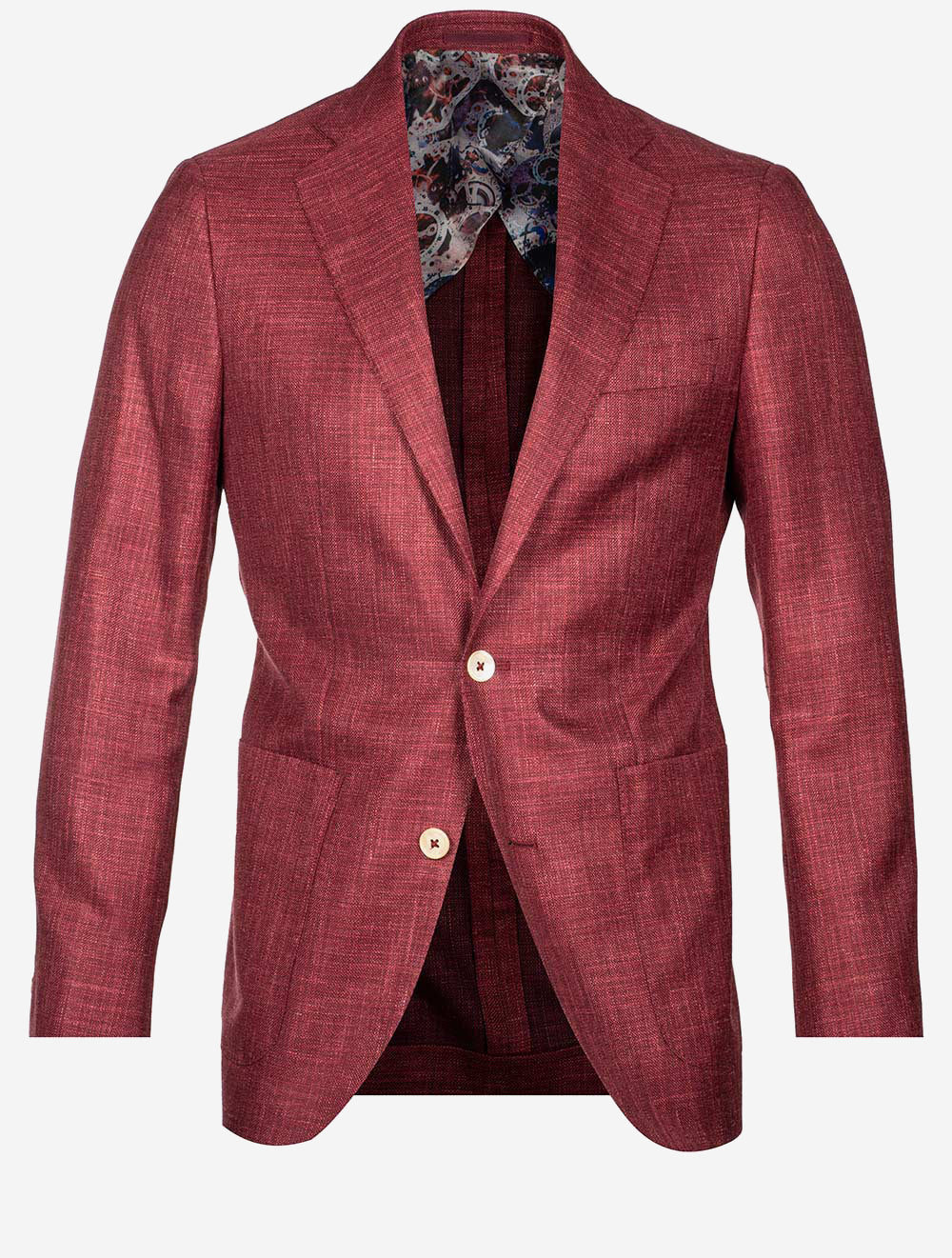 Louis Copeland Loro Piana Wool Silk Sports Jacket Red | Stylish