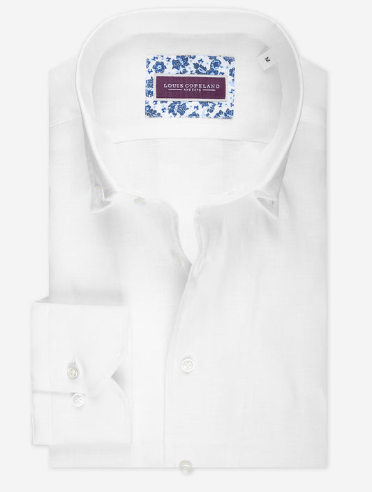 LOUIS COPELAND Linen Shirt White