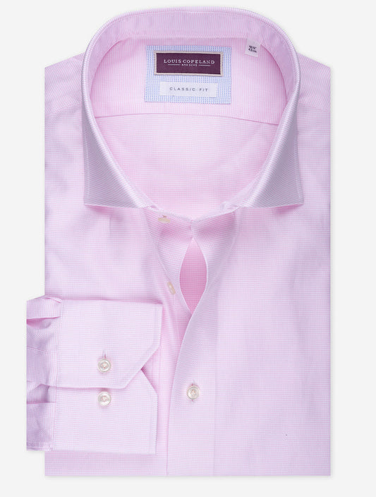 LOUIS COPELAND Classic Nailhead Shirt Pink