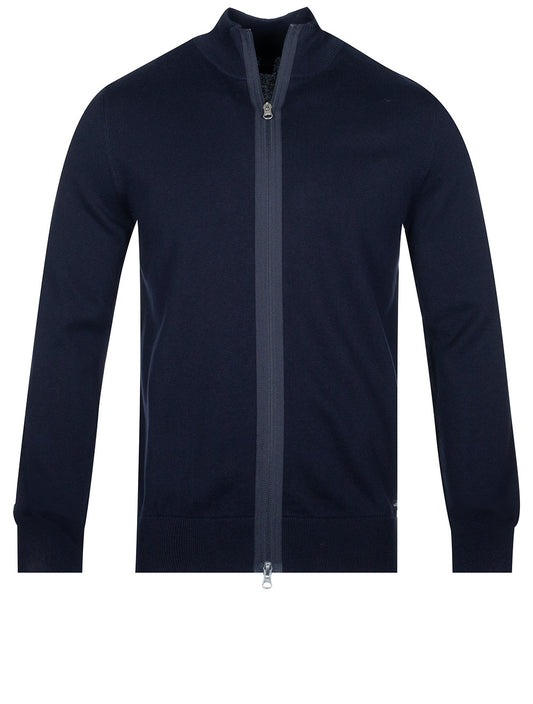 Full Zip Pullover Navy Blue
