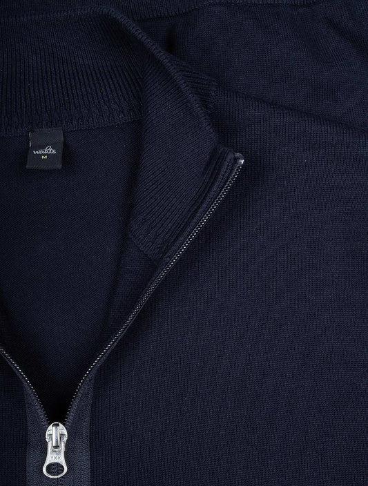 Full Zip Pullover Navy Blue