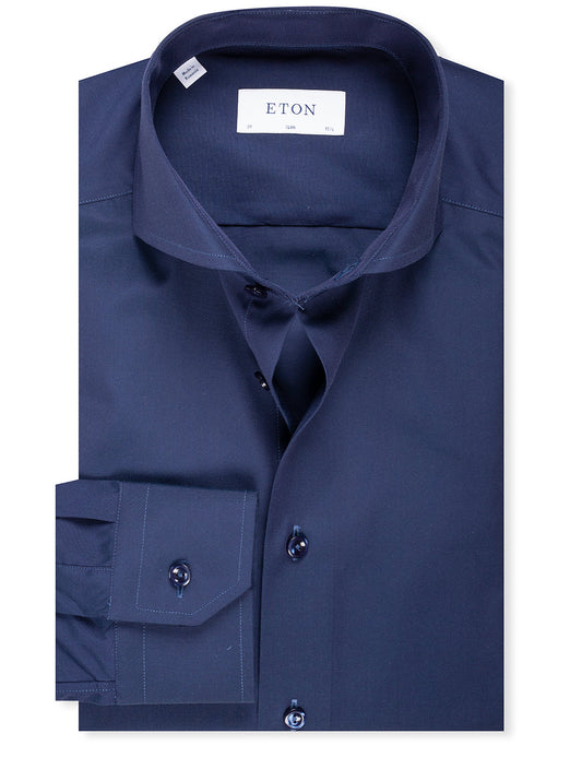 Eton Plain Single Cuff Shirt
