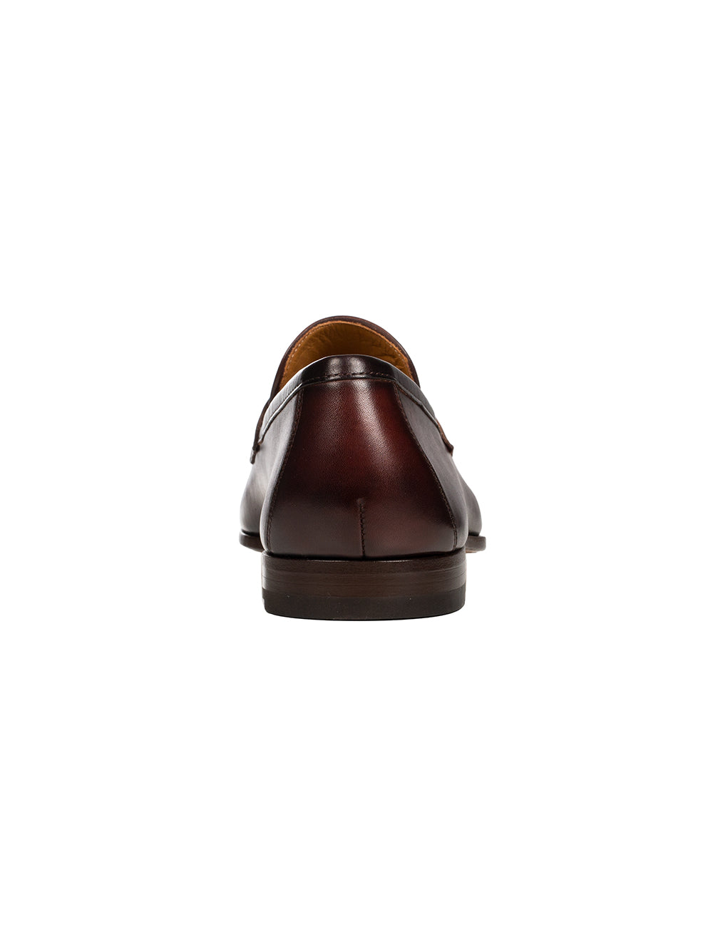 Leather Slip On Shoes Midbrown