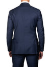 Canali Classic Suit Blue 2 Piece 2 Button Notch Lapel Soft Shoulder Flap Pockets 3
