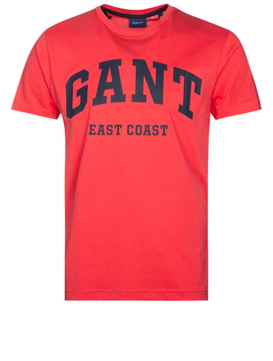 Gant Short Sleeve T-shirt Watermelon Pink
