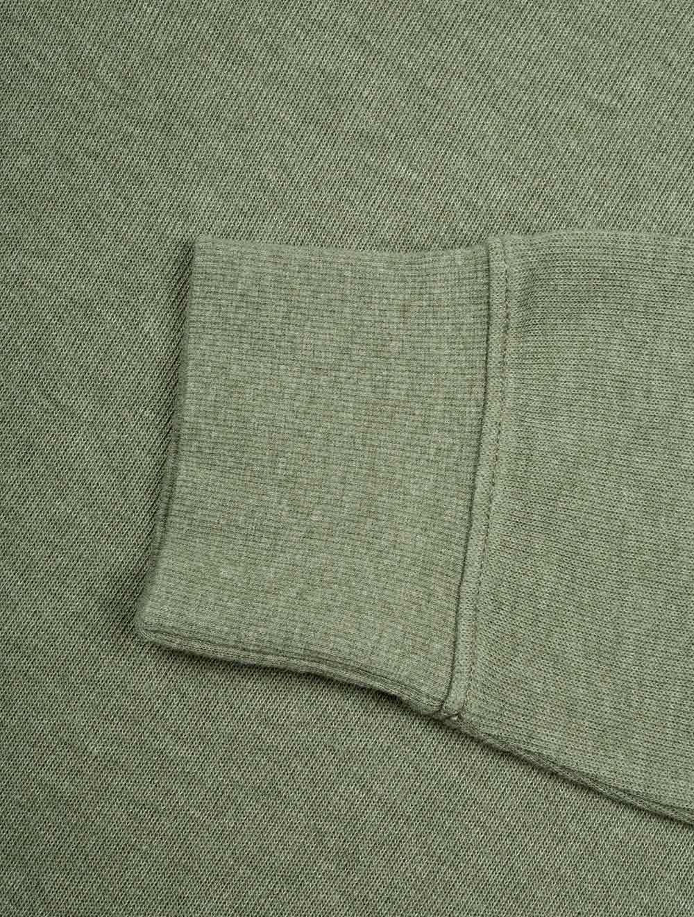 GANT Sacker Rib Half-Zip Sweatshirt Olive Melange