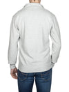 Waffle Half-Zip Sweatshirt Light Grey Melange
