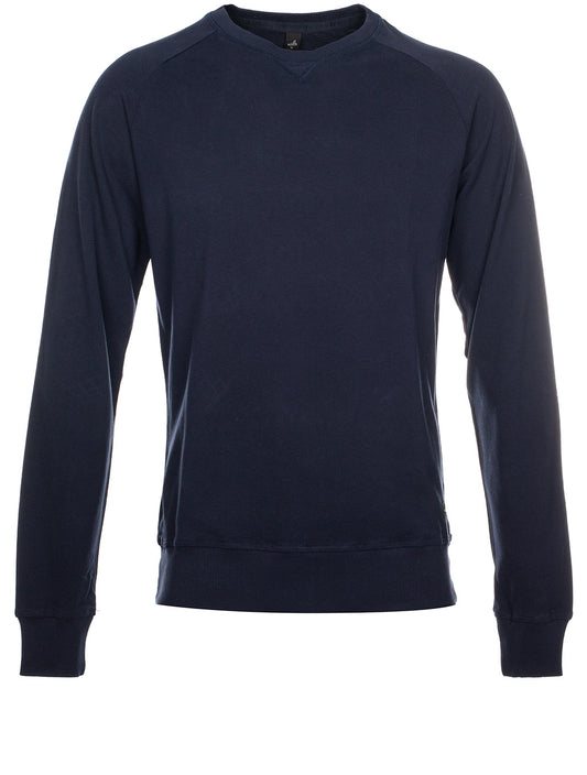 Pique Sweater Navy Blue