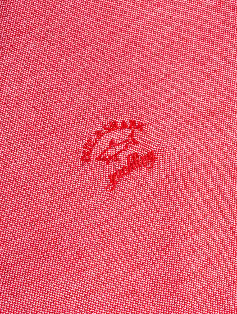 Paul And Shark Organic Cotton Piqué Polo With Embroidered Logo Red